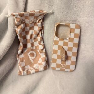 Loopy case for IPhone 15 pro checkered pattern